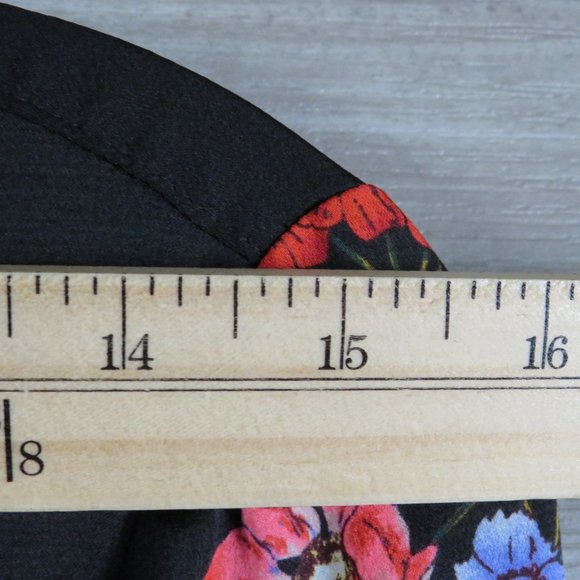 Express* Women's Long Sleeve Button Down High/Low Curved Hem Blouse~Slim Size SP - Picture 5 of 10